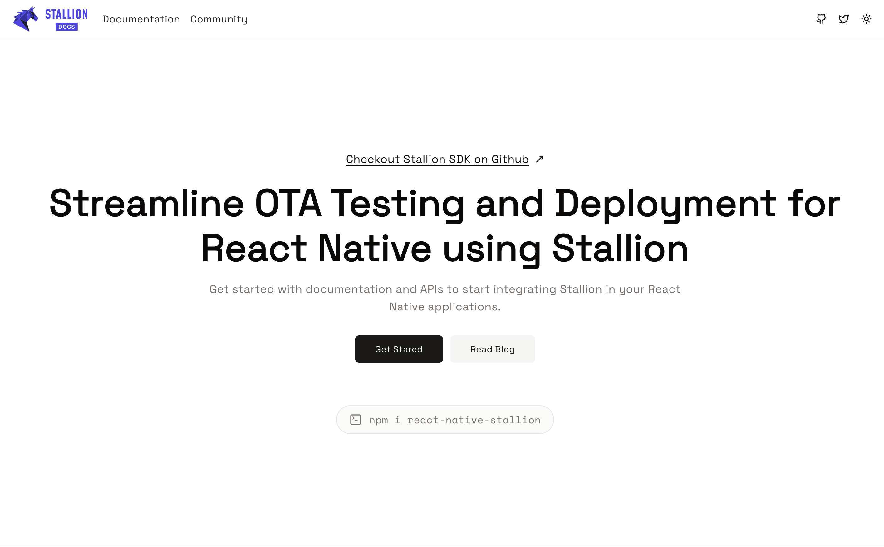 Stallion Documentation